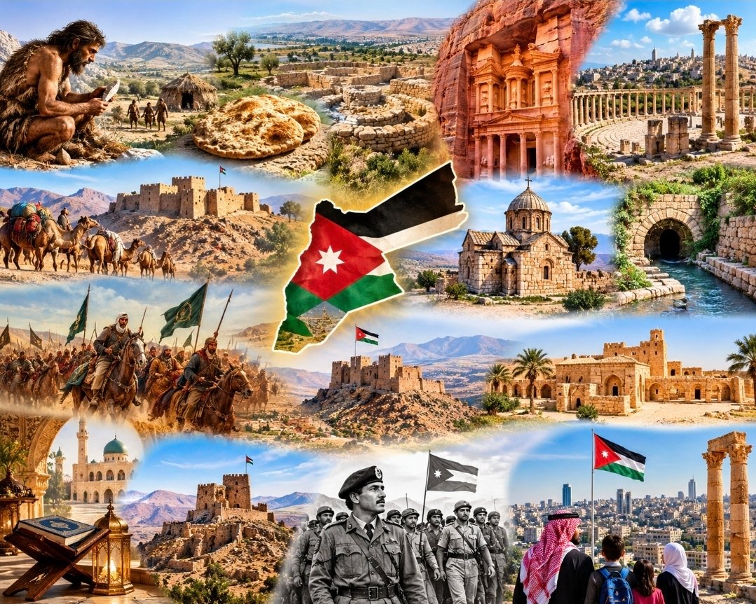 أرض الأردن : مسرى الحضارات وملحمة التاريخ الإنساني