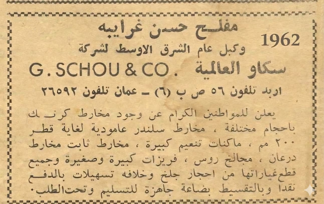 أصداء الريادة في ذاكرة الوطن: مفلح غرايبة وفجر الحداثة التجارية الأردنية