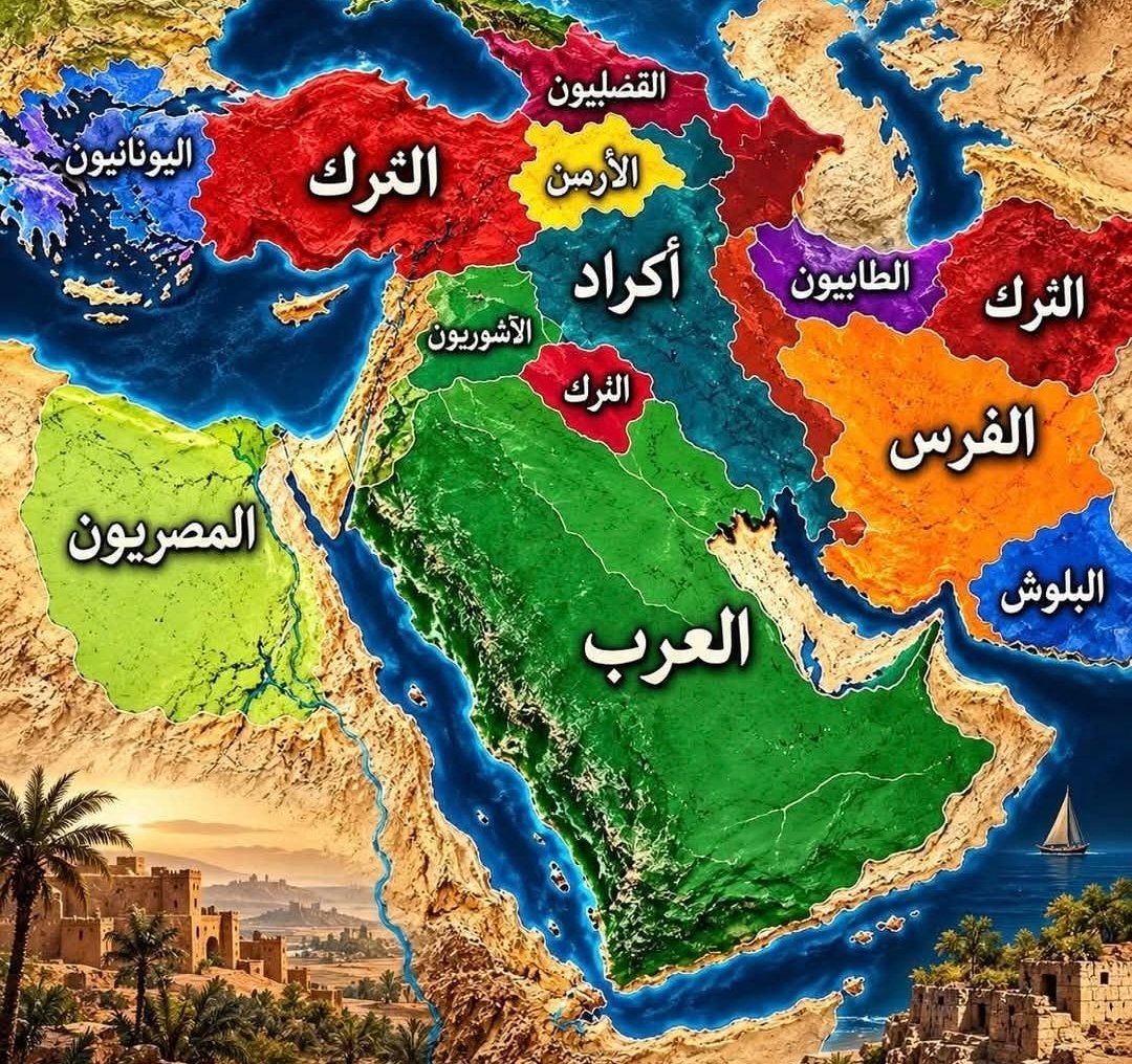 الأعراق والشعوب في الشرق الأوسط منذ بزوغ الإسلام ولغاية العصر الحديث