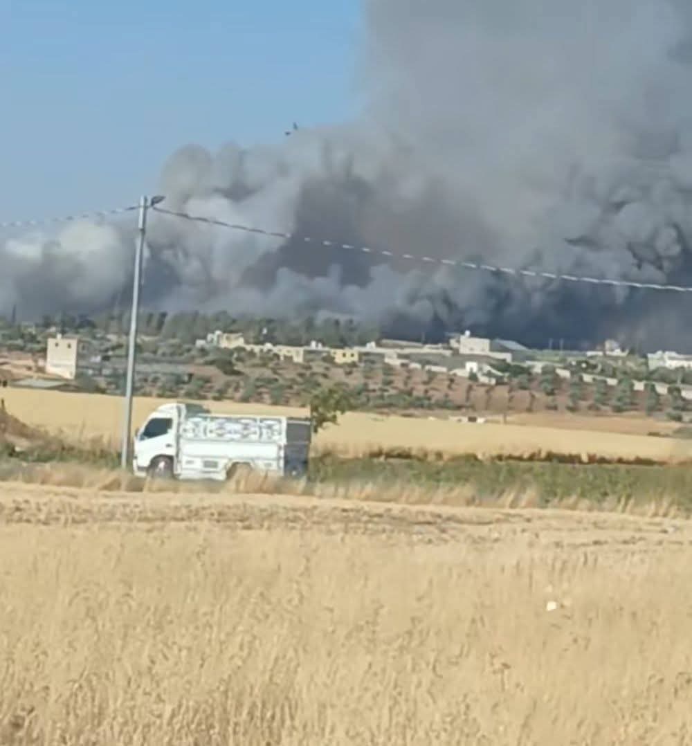 صورة من حريق سهول حوارة