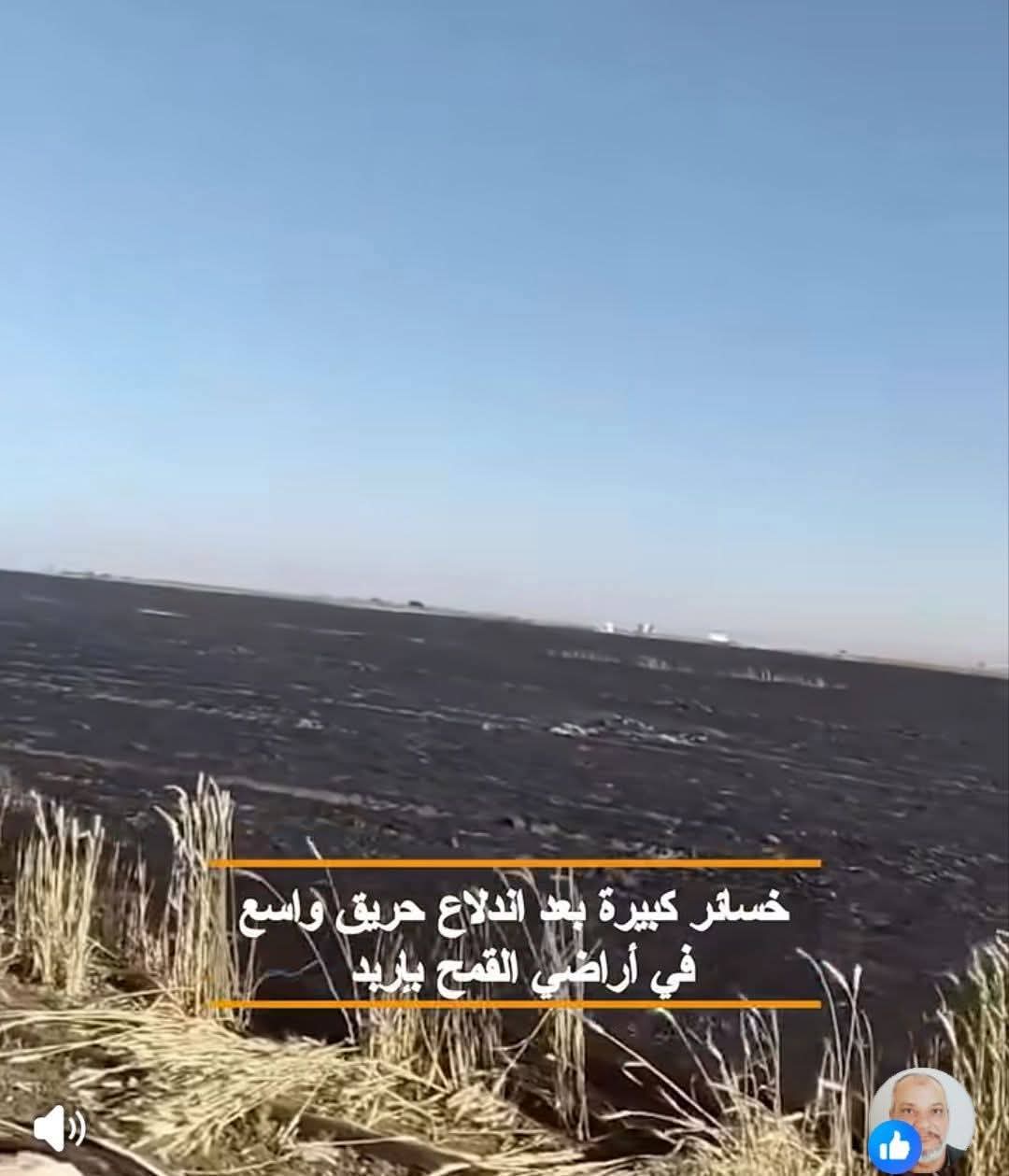 صورة من حريق سهول حوارة