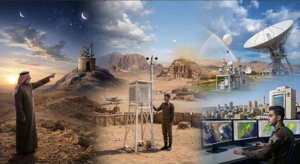 تاريخ الأرصاد الجوية في الأردن : من فراسة الأجداد إلى دقة العصر الرقمي