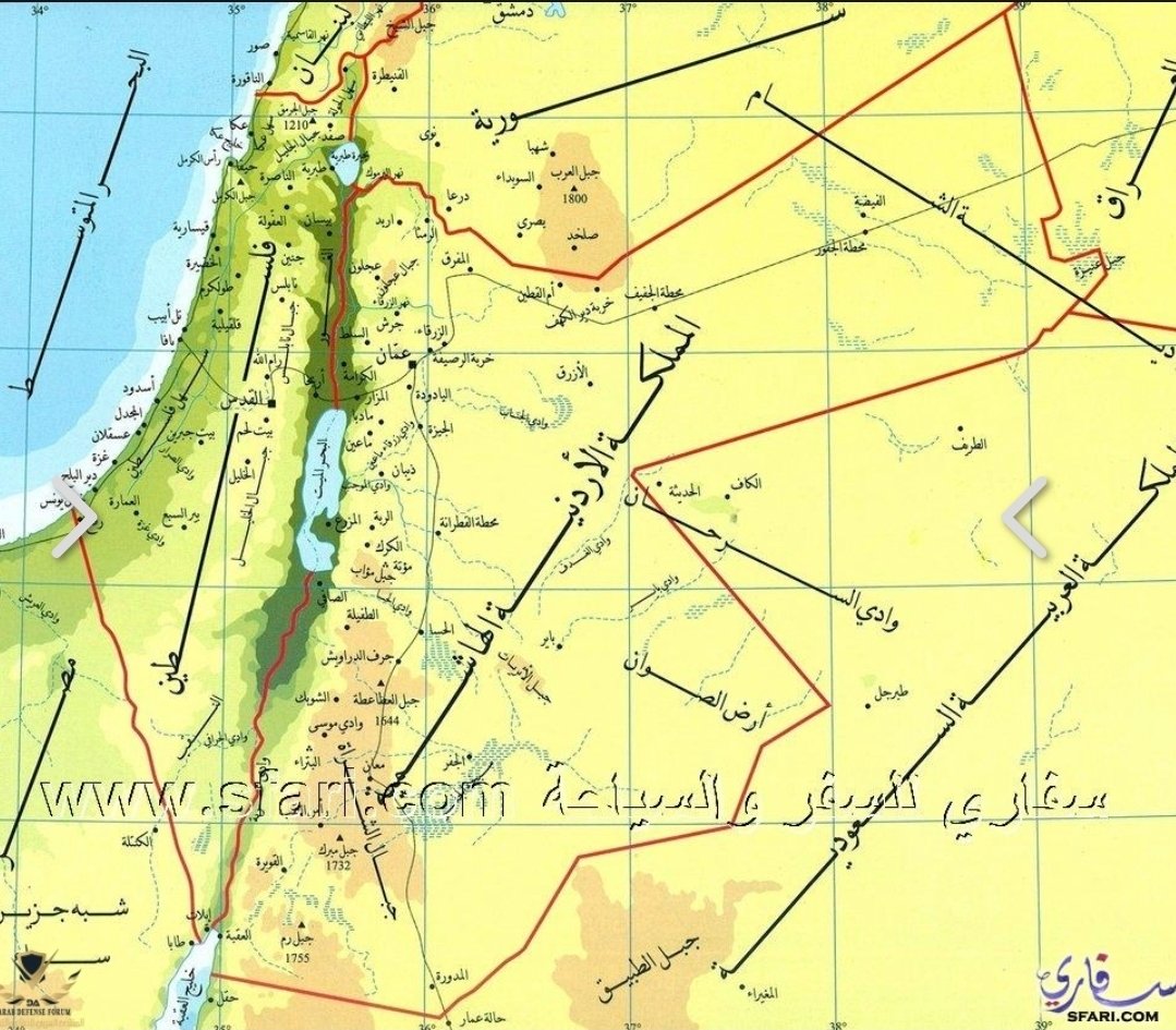 حدود الأردن الجغرافية والتاريخية : النشأة ، الطبيعة ، والحماية الأمنية