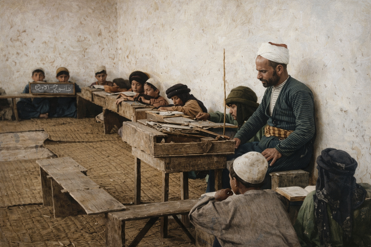 لوح وقصبة