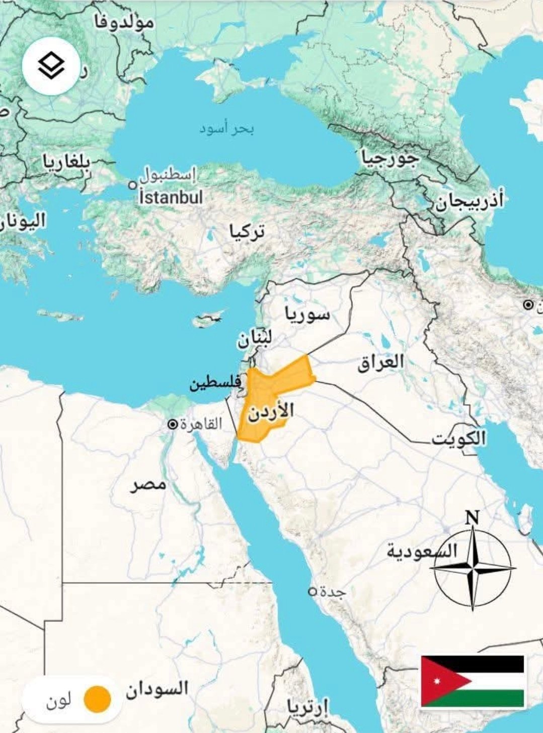 ملامح الحدود الأردنية مع الدول العربية المجاورة : هندستها وأطوالها وخصائصها ومعابرها