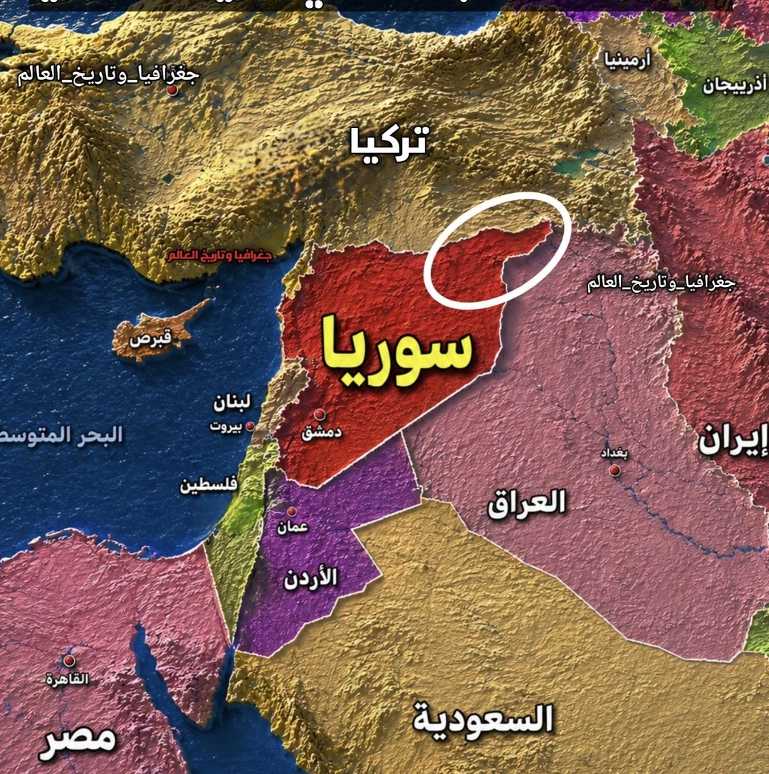 منقار البطة في الخريطة السورية : جغرافية اللسان المعلق على تخوم الجزيرة الفراتية